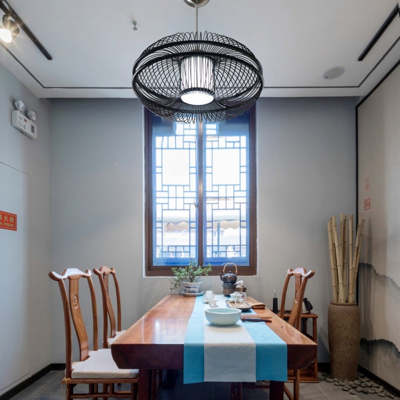 Handicraft Bamboo Pendant light Creative Chandelier Home Decor Art